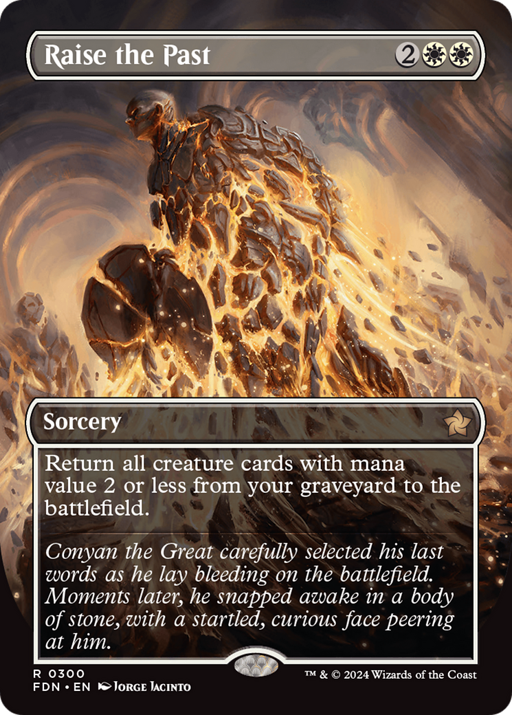 Raise the Past (FDN-300) - Foundations (Borderless) Foil - Poke-Collect