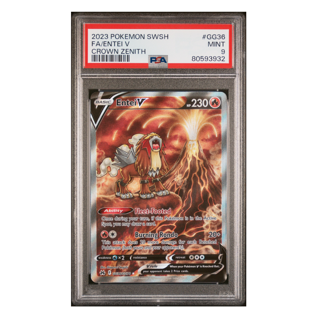 Entei V Crown Zenigh #GG36 PSA 9 - Poke-Collect