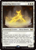 Enduring Innocence (PPDSK-006) - Duskmourn: House of Horror Promos: (enchantment) Foil - Poke-Collect