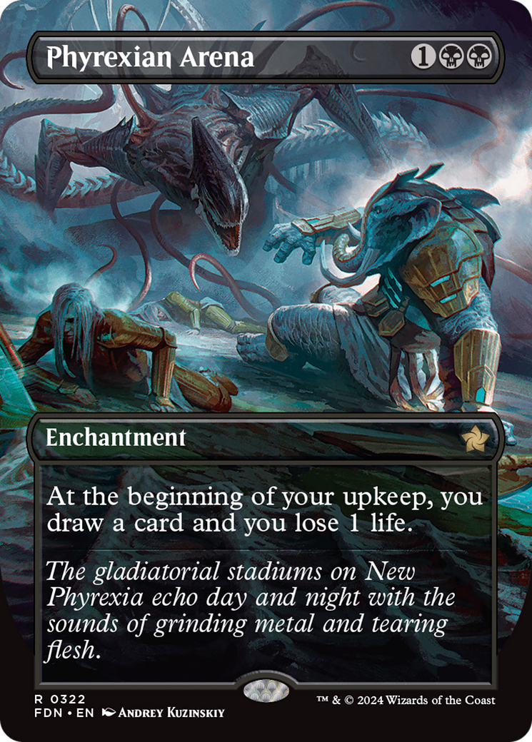 Phyrexian Arena (FDN-322) - Foundations (Borderless) Foil - Poke-Collect