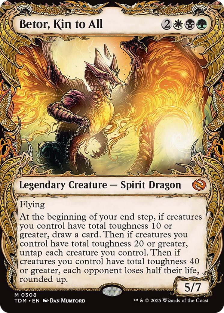 Betor, Kin to All (TDM-308) - Tarkir: Dragonstorm: (Showcase) - Poke-Collect