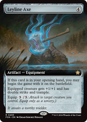 Leyline Axe (FDN-485) - Foundations: (Extended Art) Foil - Poke-Collect