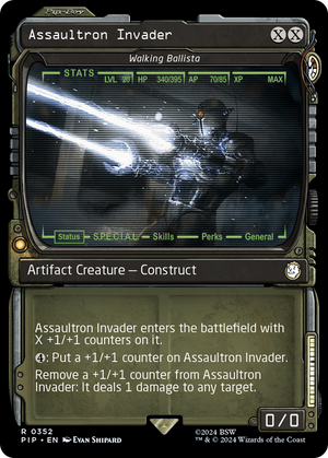 Assaultron Invader - Walking Ballista (Showcase) (PIP-352) - Fallout / Assaultron Invader: (Showcase) Foil - Poke-Collect