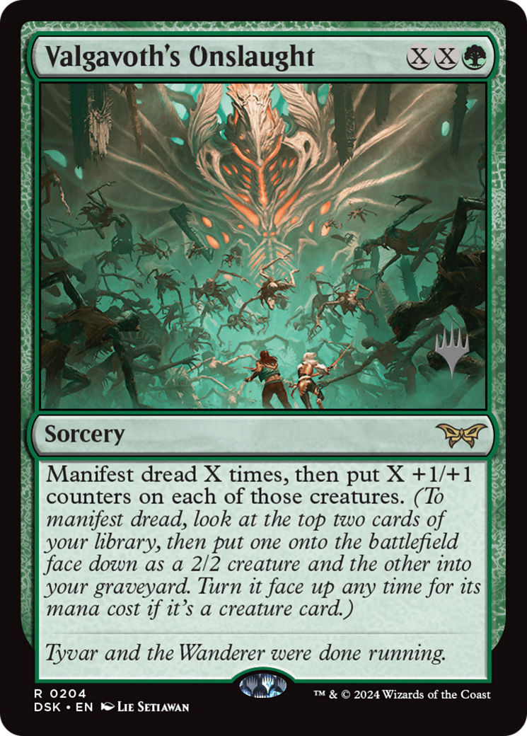 Valgavoth's Onslaught (PPDSK-204) - Duskmourn: House of Horror Promos Foil - Poke-Collect