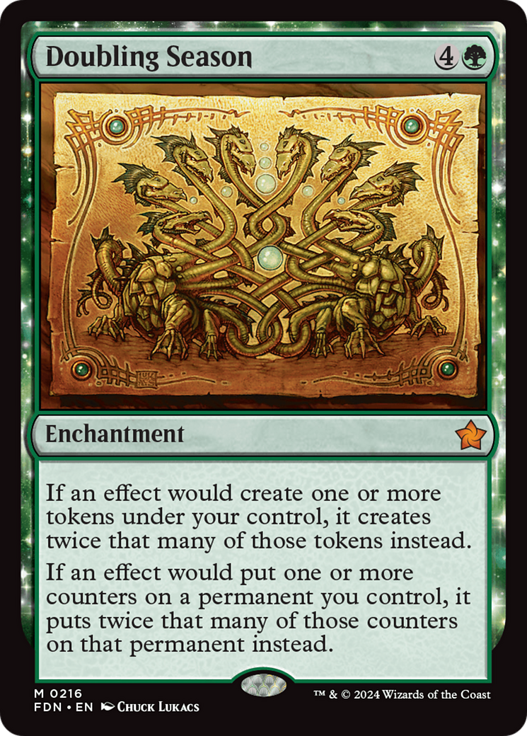 Doubling Season (FDN-216) - Foundations Foil - Poke-Collect