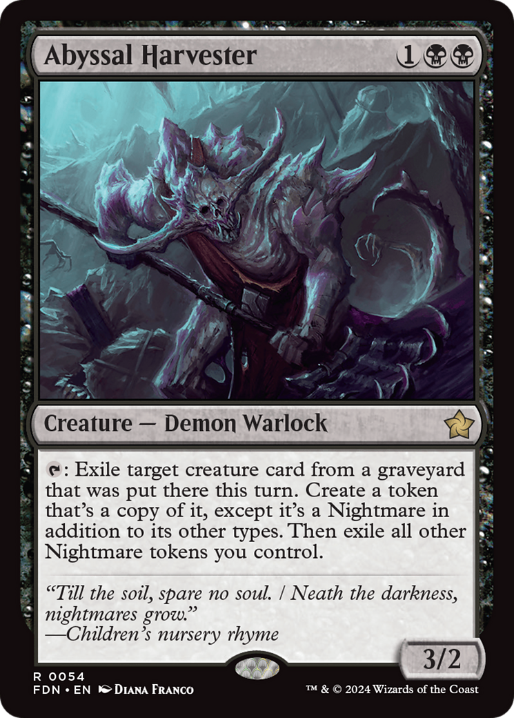 Abyssal Harvester (FDN-054) - Foundations Foil - Poke-Collect