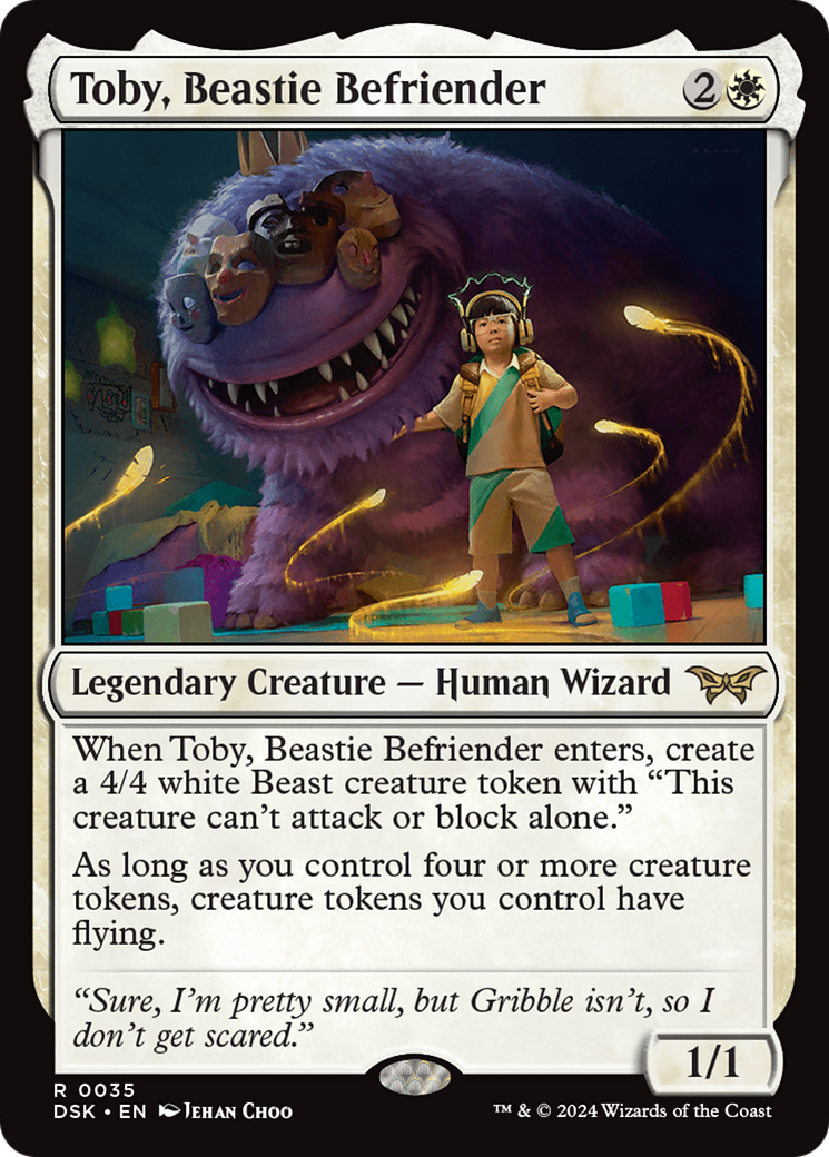 Toby, Beastie Befriender (DSK-035) - Duskmourn: House of Horror Foil - Poke-Collect