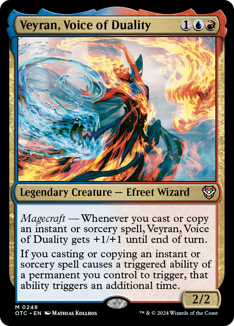 Veyran, Voice of Duality (OTC-248) - Outlaws of Thunder Junction Commander - Poke-Collect