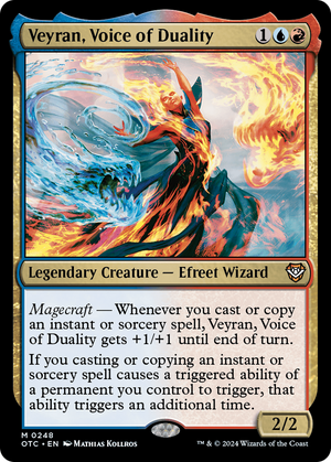 Veyran, Voice of Duality (OTC-248) - Outlaws of Thunder Junction Commander - Poke-Collect