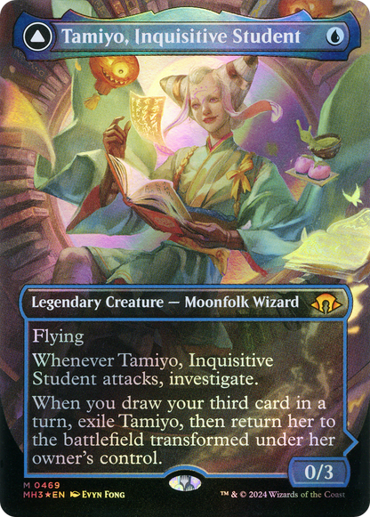 Tamiyo, Inquisitive Student (Borderless) (Textured Foil) (MH3-469) - Modern Horizons 3 (Borderless) Foil - Poke-Collect