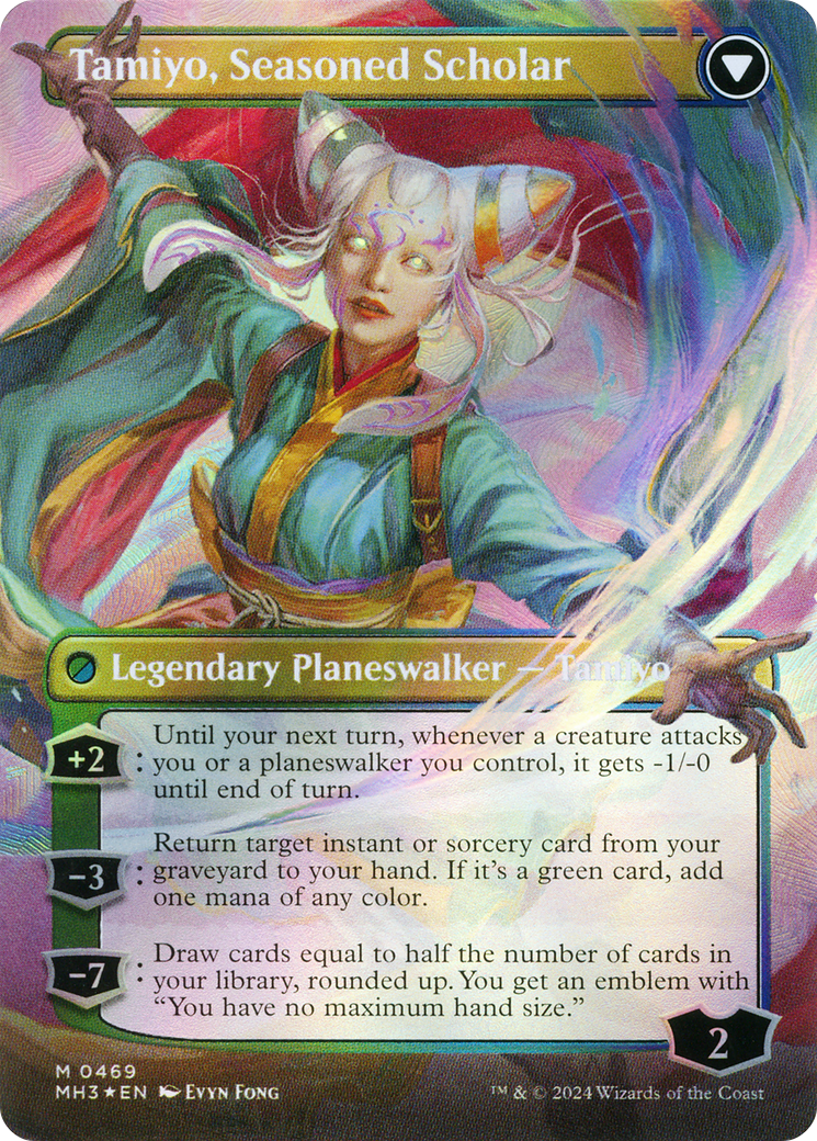 Tamiyo, Inquisitive Student (Borderless) (Textured Foil) (MH3-469) - Modern Horizons 3 (Borderless) Foil - Poke-Collect