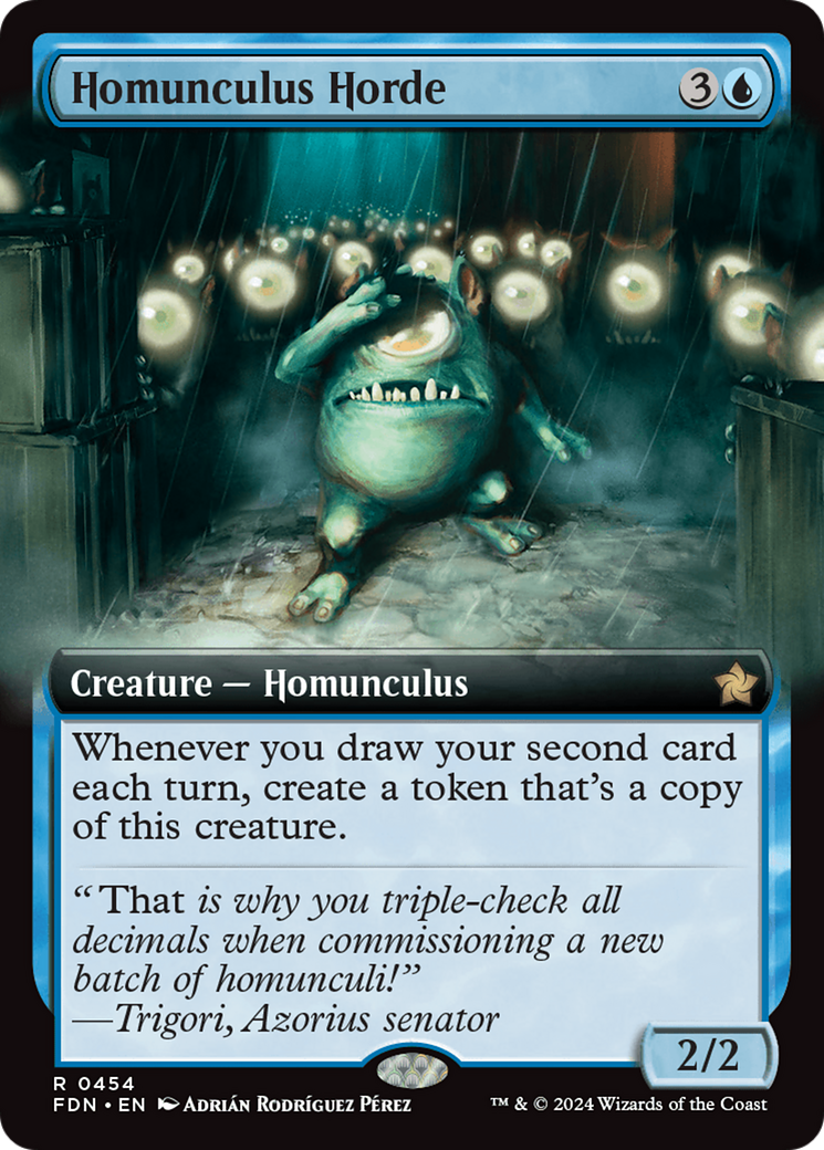 Homunculus Horde (FDN-454) - Foundations: (Extended Art) Foil - Poke-Collect