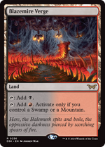 Blazemire Verge (PPDSK-256) - Duskmourn: House of Horror Promos - Poke-Collect