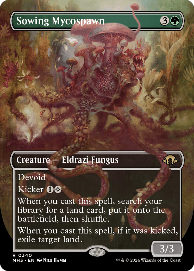 Sowing Mycospawn (Borderless) (MH3-340) - Modern Horizons 3 (Borderless) - Poke-Collect