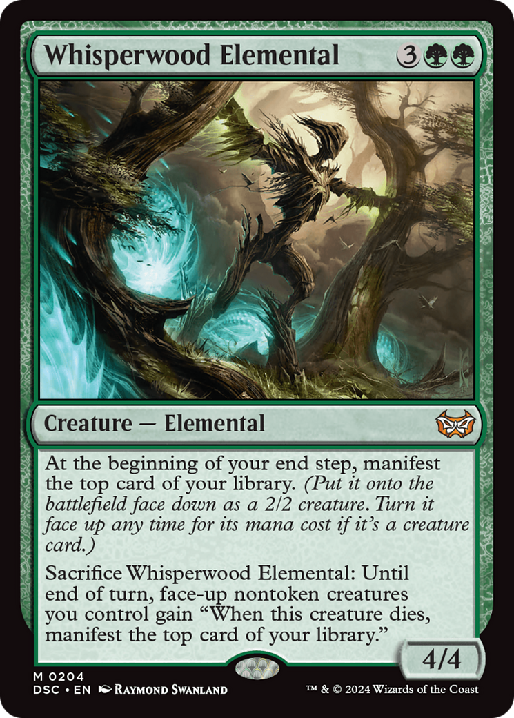 Whisperwood Elemental (DSC-204) - Duskmourn: House of Horror Commander - Poke-Collect