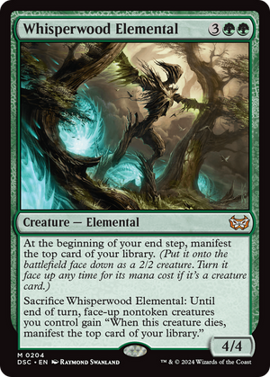 Whisperwood Elemental (DSC-204) - Duskmourn: House of Horror Commander - Poke-Collect