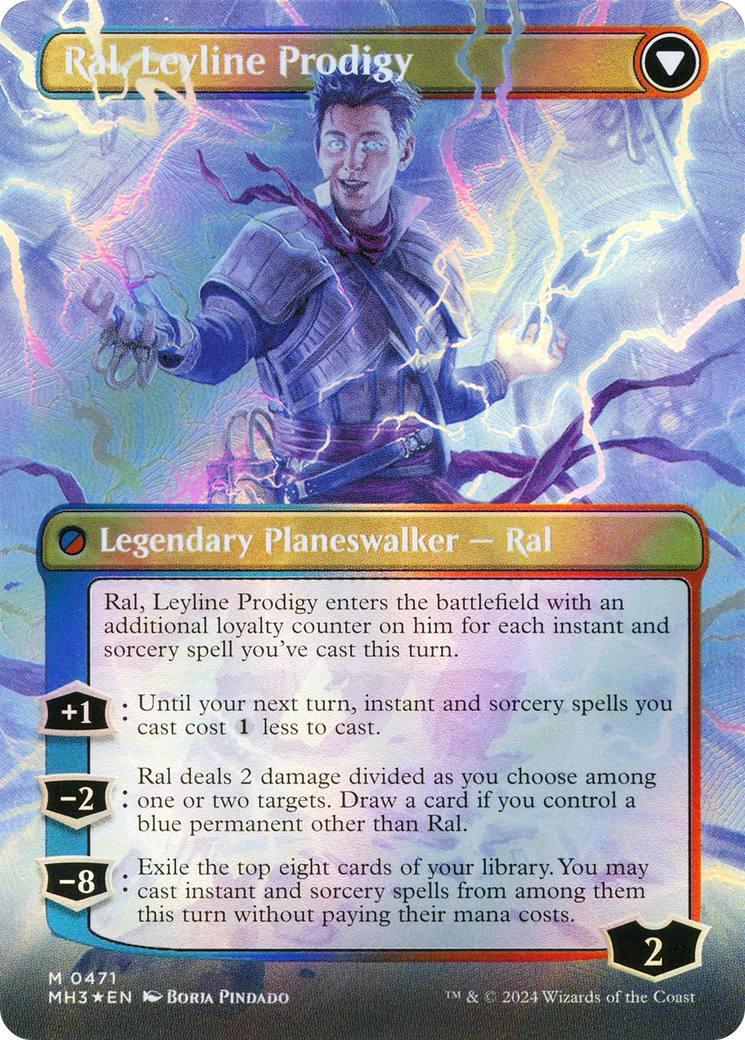 Ral, Monsoon Mage (Borderless) (Textured Foil) (MH3-471) - Modern Horizons 3 (Borderless) Foil - Poke-Collect