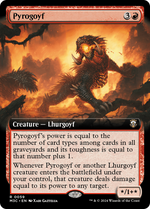 Pyrogoyf (M3C-059) - Modern Horizons 3 Commander: (Extended Art) - Poke-Collect