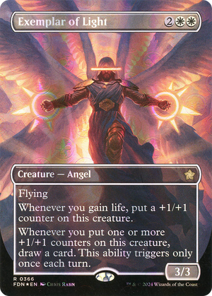 Exemplar of Light (FDN-366) - Foundations (Borderless) Foil - Poke-Collect