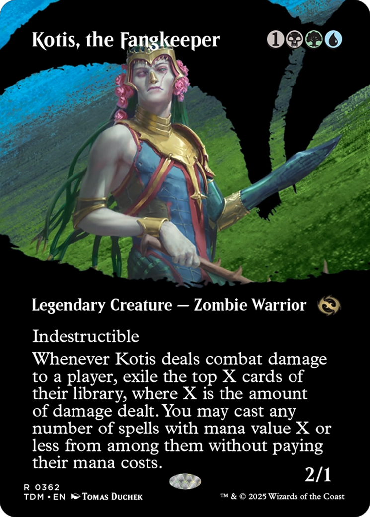 Kotis, the Fangkeeper (TDM-362) - Tarkir: Dragonstorm: (Showcase) (Borderless) - Poke-Collect