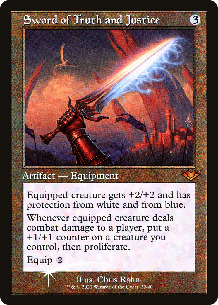 Sword of Truth and Justice (MH1-032) - Modern Horizons 1 Timeshifts Foil - Poke-Collect