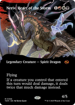 Neriv, Heart of the Storm (TDM-366) - Tarkir: Dragonstorm: (Showcase) (Borderless) Foil - Poke-Collect