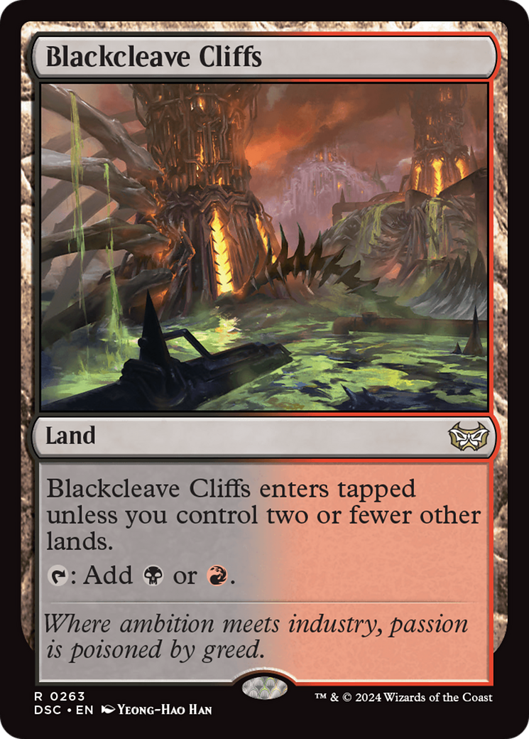 Blackcleave Cliffs (DSC-263) - Duskmourn: House of Horror Commander - Poke-Collect