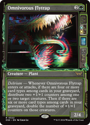 Omnivorous Flytrap (DSK-322) - Duskmourn: House of Horror: (Showcase) Foil - Poke-Collect