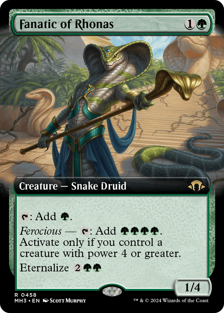 Fanatic of Rhonas (Extended Art) (MH3-458) - Modern Horizons 3: (Extended Art) - Poke-Collect