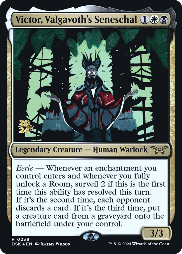 Victor, Valgavoth's Seneschal (PRE-238) - Duskmourn: House of Horror Promos Foil - Poke-Collect