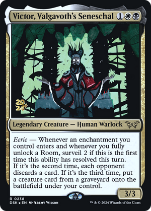 Victor, Valgavoth's Seneschal (PRE-238) - Duskmourn: House of Horror Promos Foil - Poke-Collect
