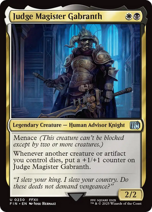 Judge Magister Gabranth (FIN-230) - FINAL FANTASY Foil - Poke-Collect