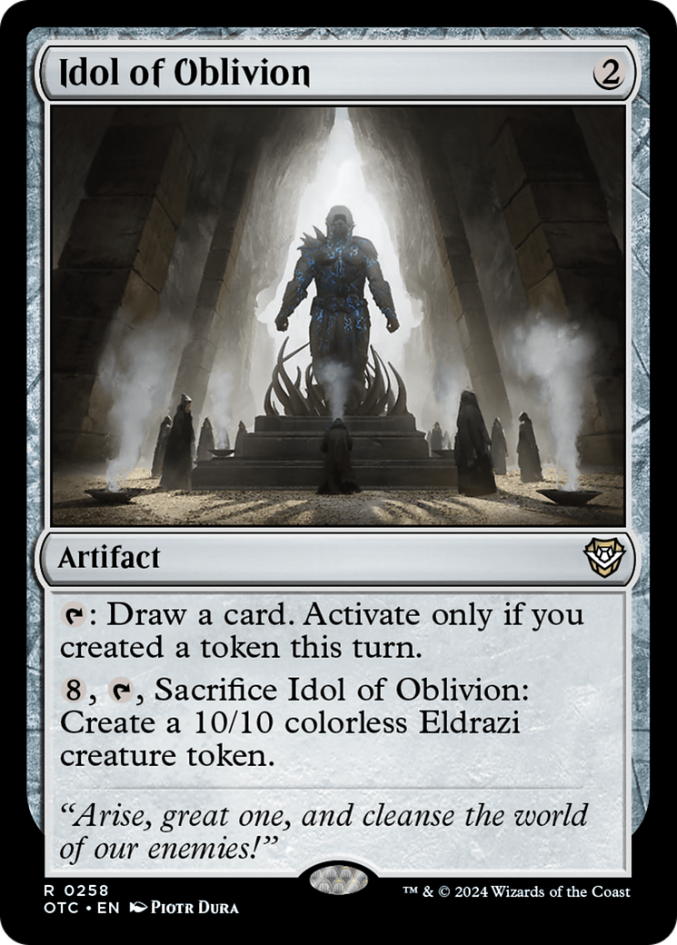 Idol of Oblivion (OTC-258) - Outlaws of Thunder Junction Commander - Poke-Collect