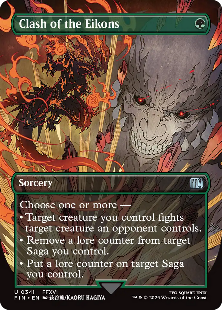 Clash of the Eikons (FIN-341) - FINAL FANTASY (Borderless) Foil - Poke-Collect