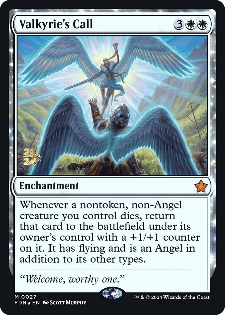 Valkyrie's Call (PRE-027) - Foundations Promos: (enchantment) Foil - Poke-Collect