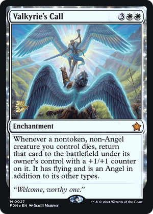 Valkyrie's Call (PRE-027) - Foundations Promos: (enchantment) Foil - Poke-Collect