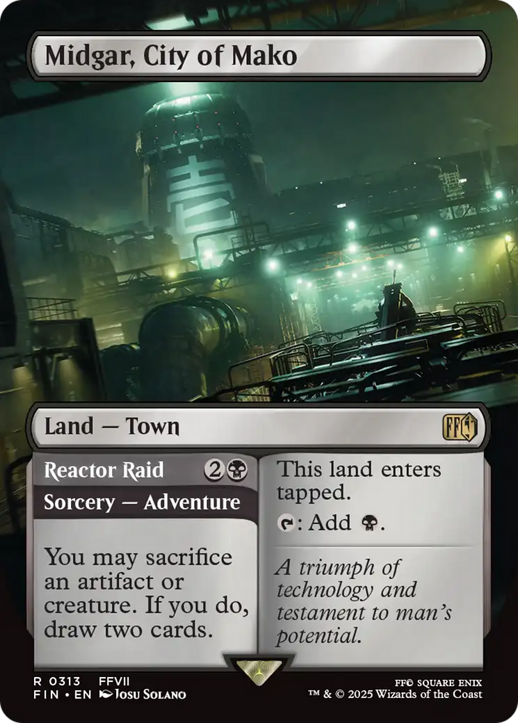 Midgar, City of Mako // Reactor Raid (FIN-313) - FINAL FANTASY (Borderless) Foil - Poke-Collect