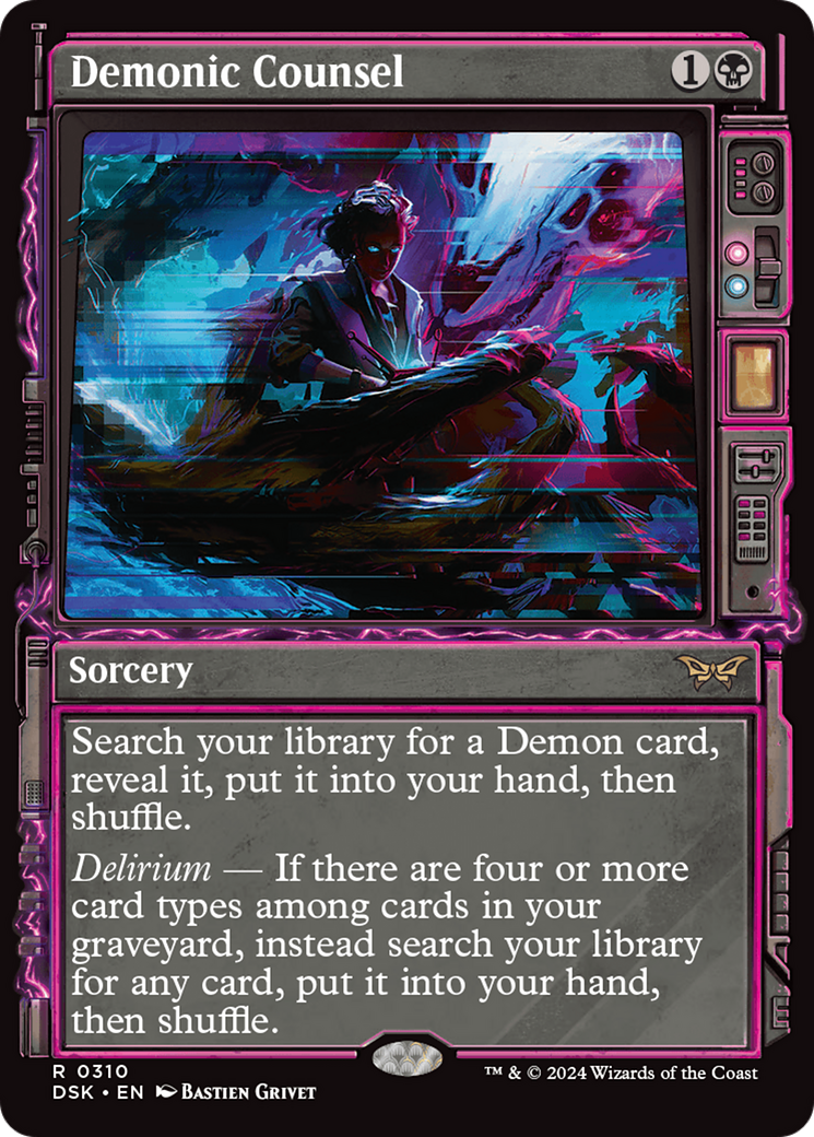 Demonic Counsel (DSK-310) - Duskmourn: House of Horror: (Showcase) - Poke-Collect