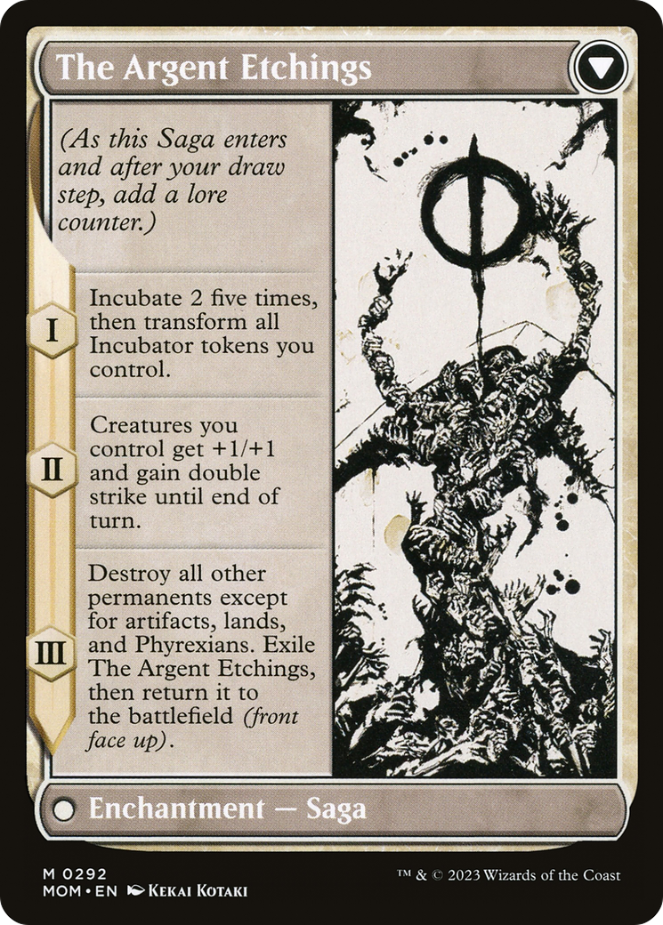 Elesh Norn // The Argent Etchings (MOM-292) - March of the Machine: (Showcase) (Borderless) - Poke-Collect