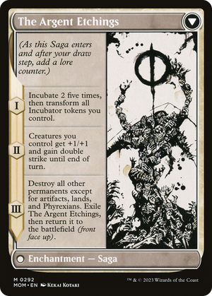 Elesh Norn // The Argent Etchings (MOM-292) - March of the Machine: (Showcase) (Borderless) - Poke-Collect