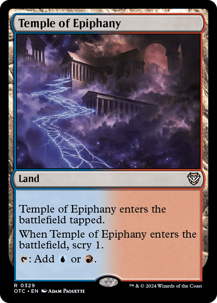 Temple of Epiphany (OTC-329) - Outlaws of Thunder Junction Commander - Poke-Collect