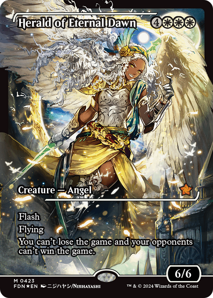 Herald of Eternal Dawn (FDN-423) - Foundations: (Showcase) Foil - Poke-Collect