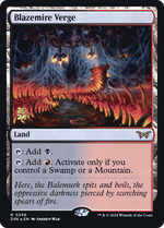 Blazemire Verge (PRE-256) - Duskmourn: House of Horror Promos Foil - Poke-Collect