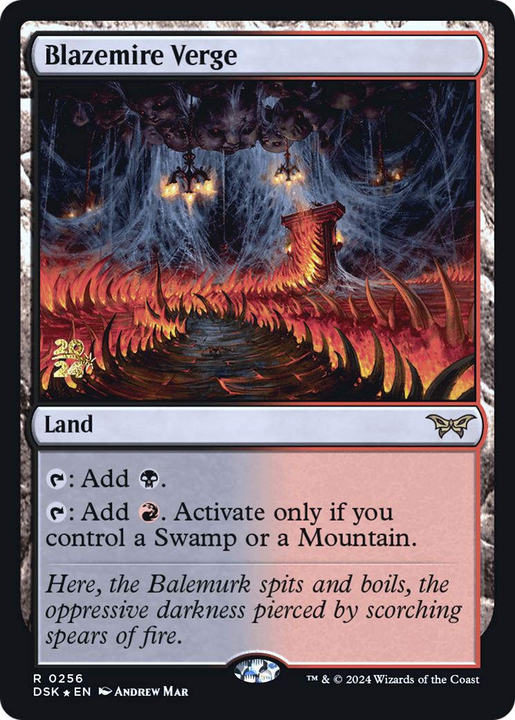 Blazemire Verge (PRE-256) - Duskmourn: House of Horror Promos Foil - Poke-Collect
