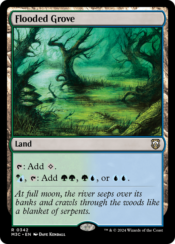 Flooded Grove (M3C-342) - Modern Horizons 3 Commander - Poke-Collect