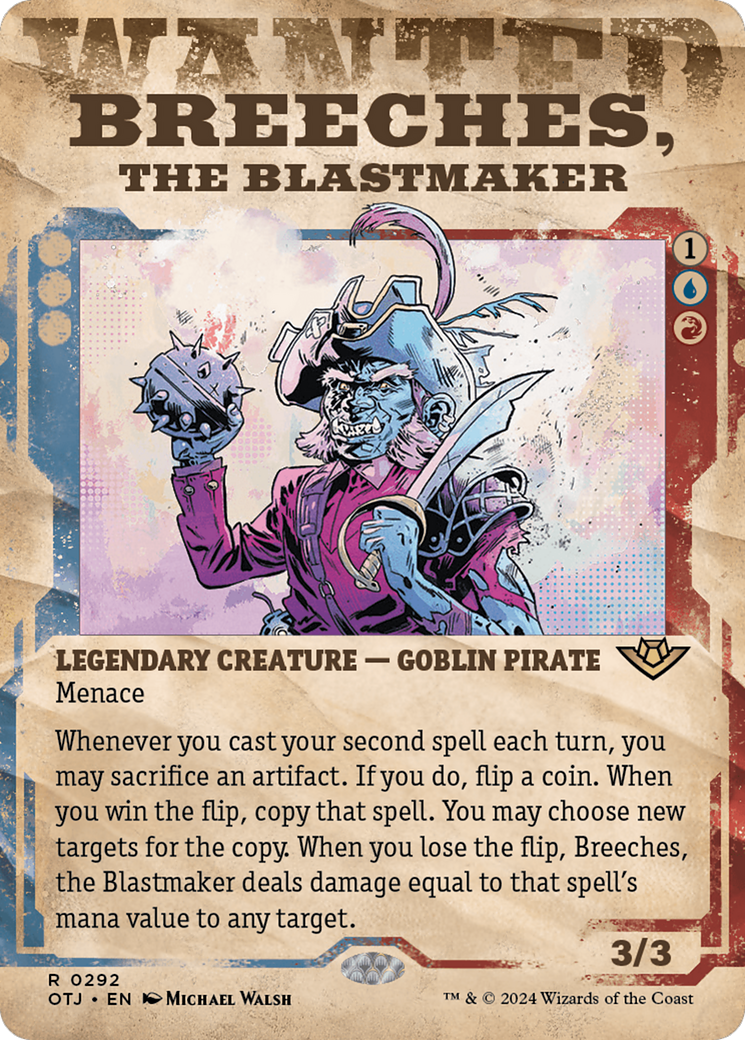 Breeches, the Blastmaker (OTJ-292) - Outlaws of Thunder Junction: (Showcase) (Borderless) - Poke-Collect
