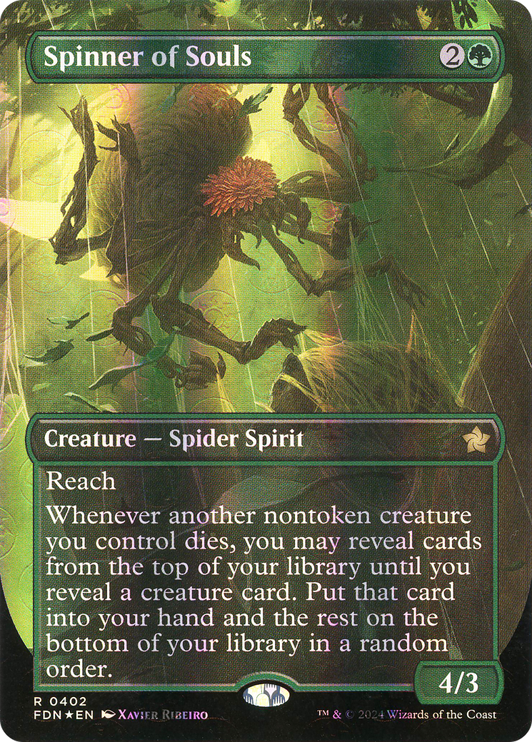 Spinner of Souls (FDN-402) - Foundations (Borderless) Foil - Poke-Collect