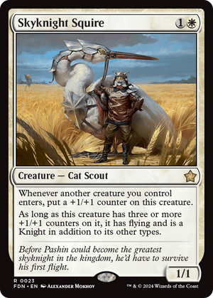 Skyknight Squire (FDN-023) - Foundations Foil