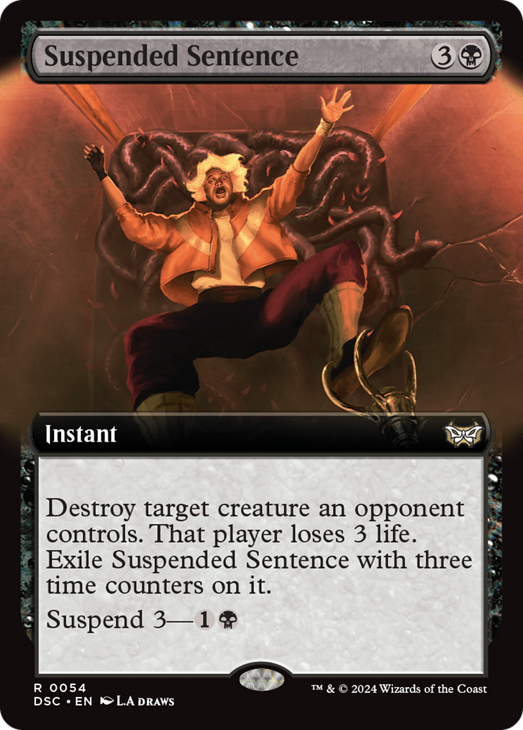 Suspended Sentence (DSC-054) - Duskmourn: House of Horror Commander: (Extended Art) - Poke-Collect