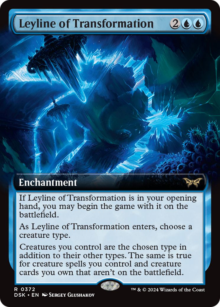 Leyline of Transformation (DSK-372) - Duskmourn: House of Horror: (Extended Art) - Poke-Collect